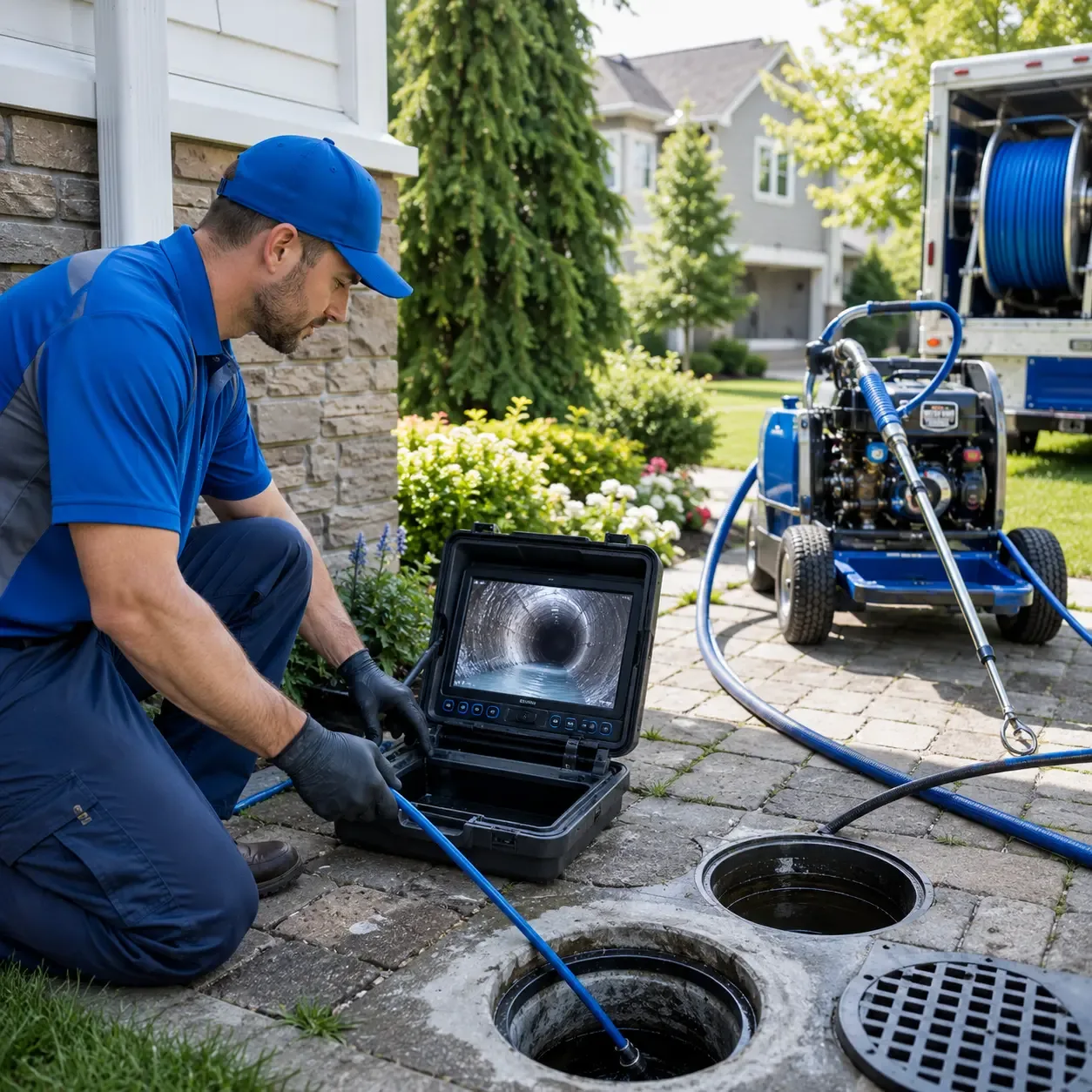 Outdoor drain cleaning professionals serving Donegal, PA